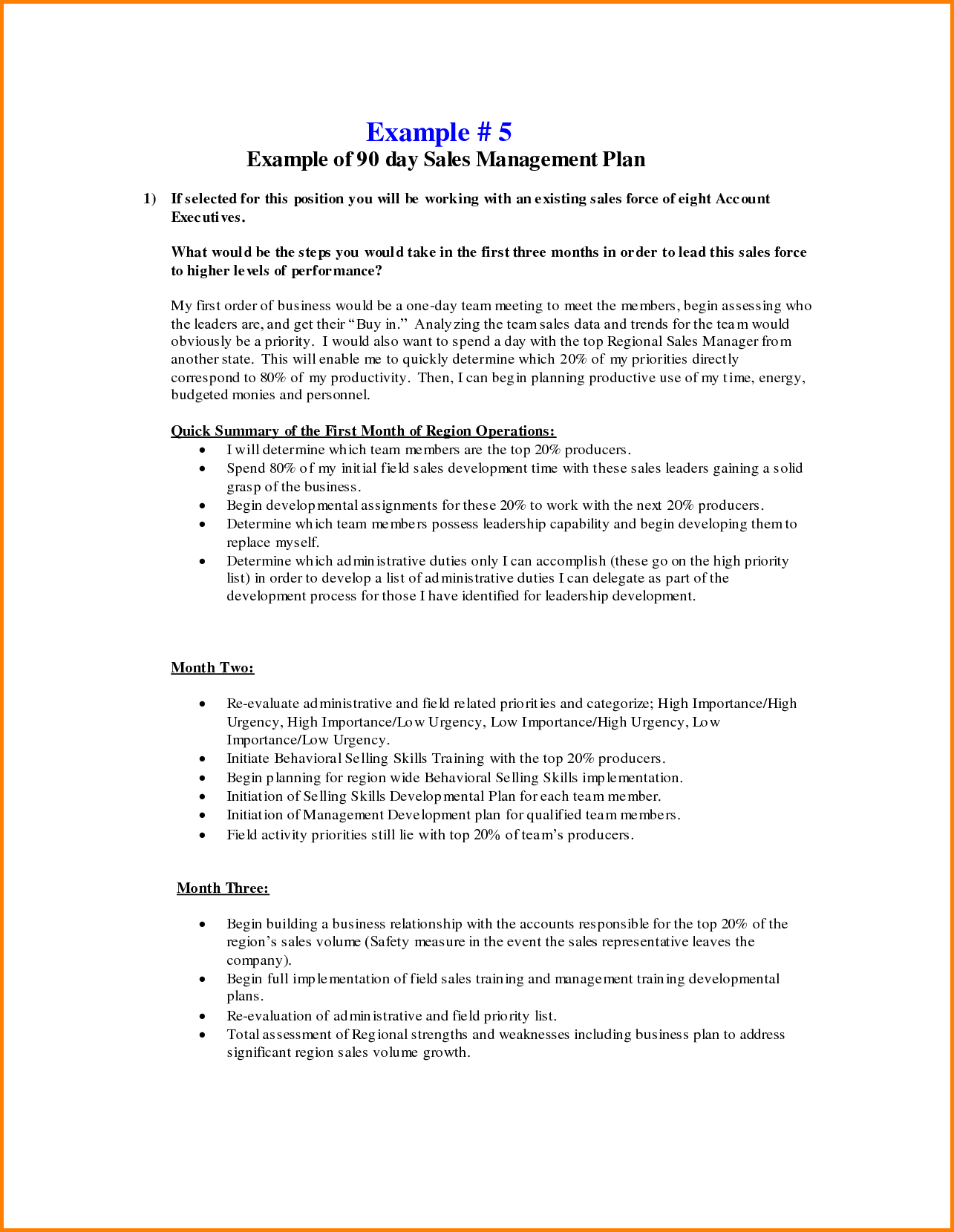Day Business An Template Word 30 60 90 Plan 30 60 90 Sales For 30 60 90 Day Plan Template Word