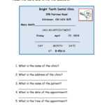 Dentist Appointment Card – English Esl Worksheets For Throughout Appointment Card Template Word