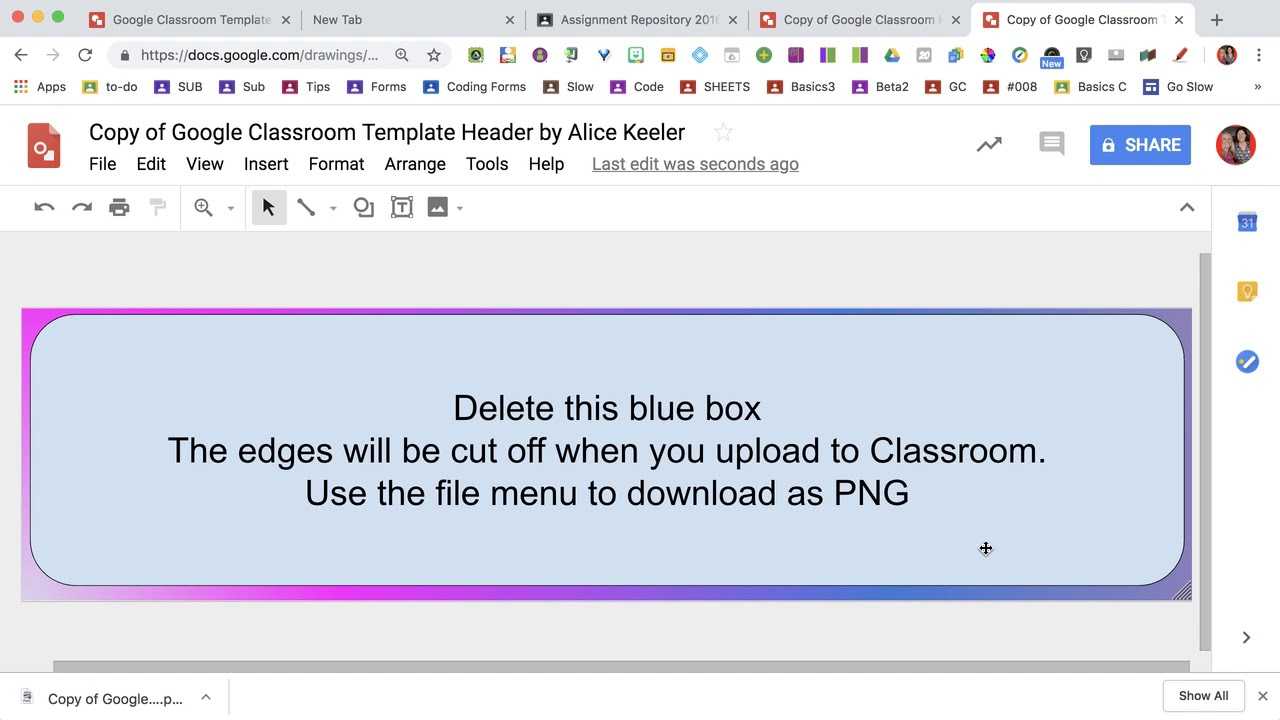 Design A Custom Google Classroom Header With Regard To Classroom Banner Template