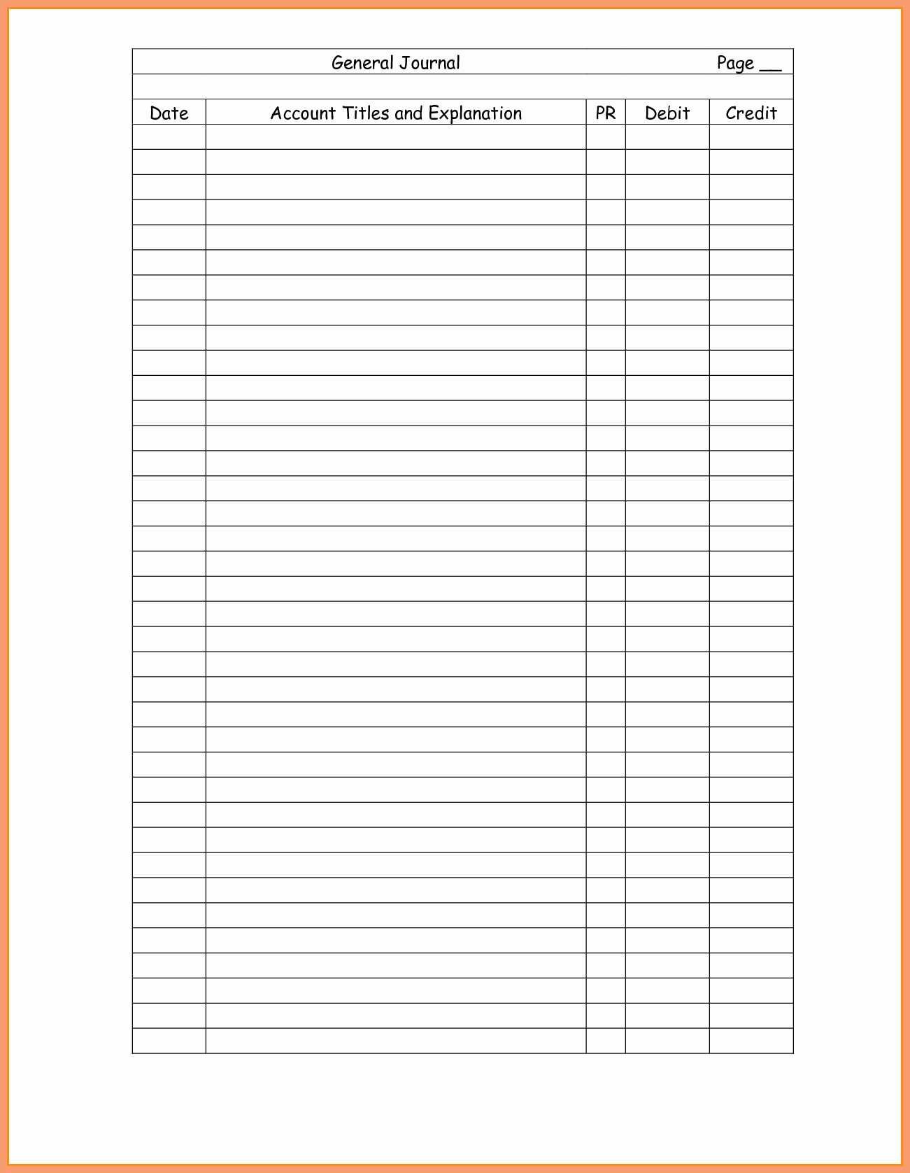 Double Entry Accounting Worksheet | Printable Worksheets And Intended For Double Entry Journal Template For Word