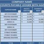 Download Accounts Payable With Aging Excel Template Regarding Accounts Receivable Report Template