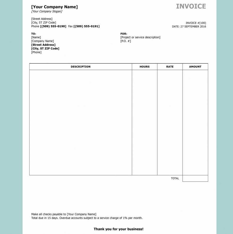 Download Clothing Store Invoice Template For Uniform Intended For Invoice Template Word 2010