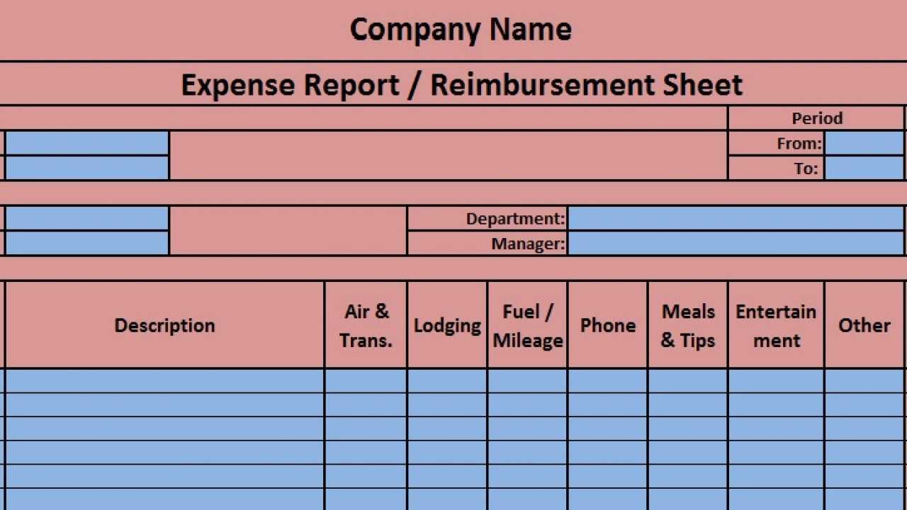 Download Expense Report Excel Template – Exceldatapro For Company Expense Report Template