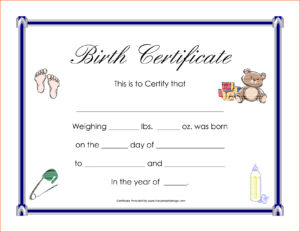 Download Free Png 6+ Birth Certificate Templates with regard to Birth Certificate Template For Microsoft Word