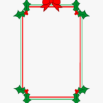 Download Holly Border Clipart – Christmas Border Template Regarding Christmas Border Word Template