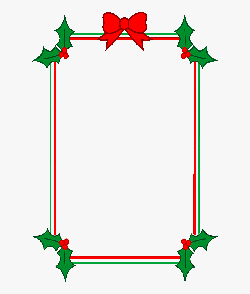 Download Holly Border Clipart - Christmas Border Template Regarding Christmas Border Word Template