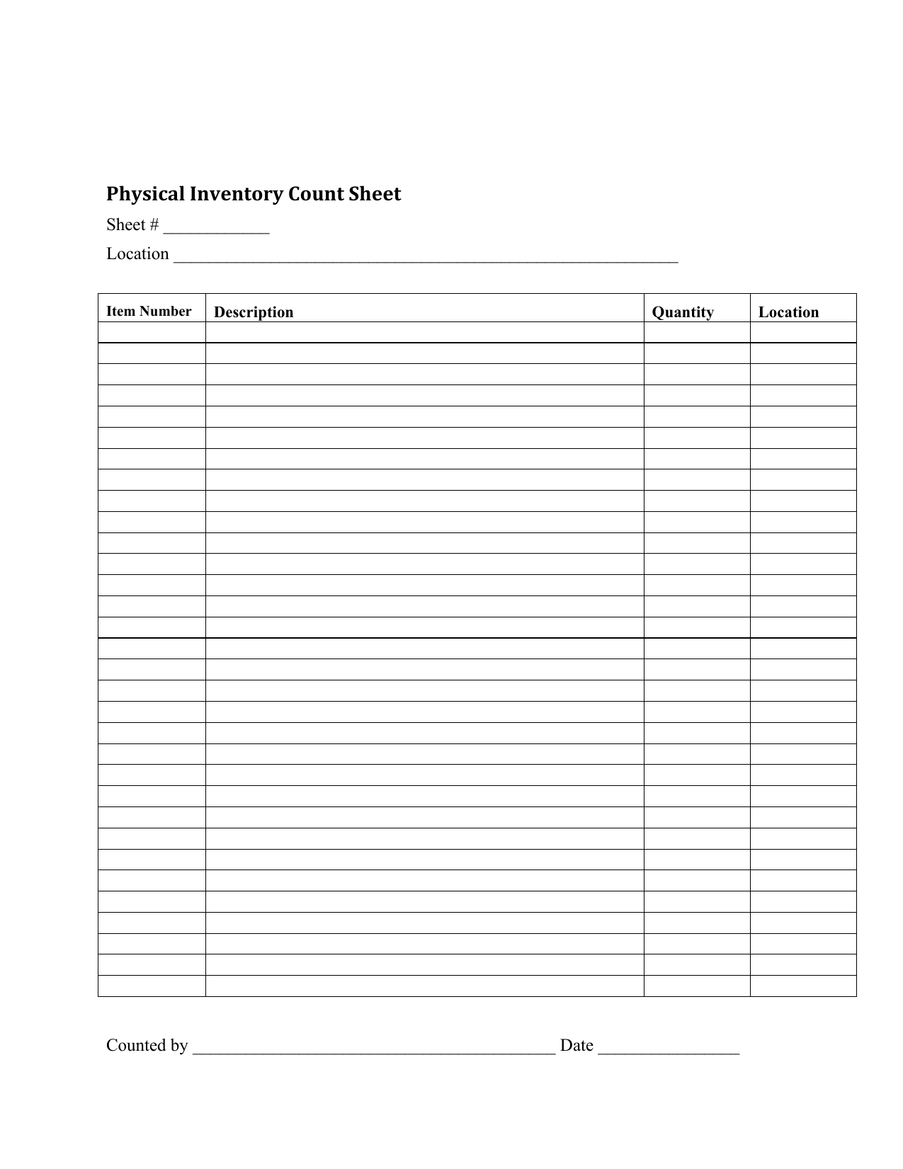 Download Inventory Checklist Template | Excel | Pdf | Rtf Pertaining To Blank Checklist Template Pdf