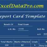 Download School Report Card And Mark Sheet Excel Template For School Report Template Free