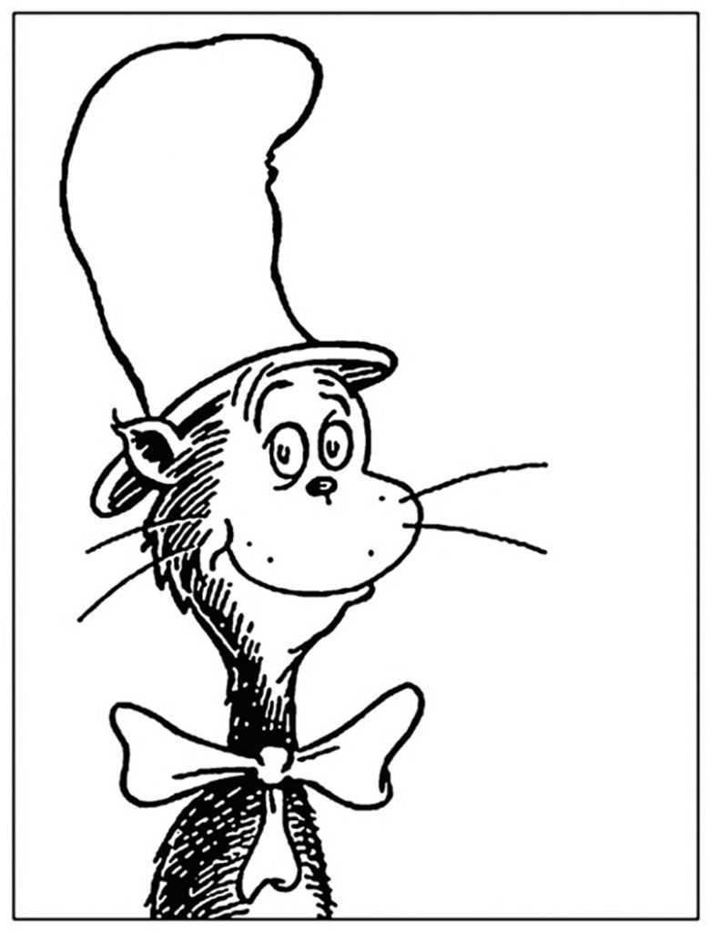 Dr. Seuss Coloring Project · Art Projects For Kids Pertaining To Blank Cat In The Hat Template