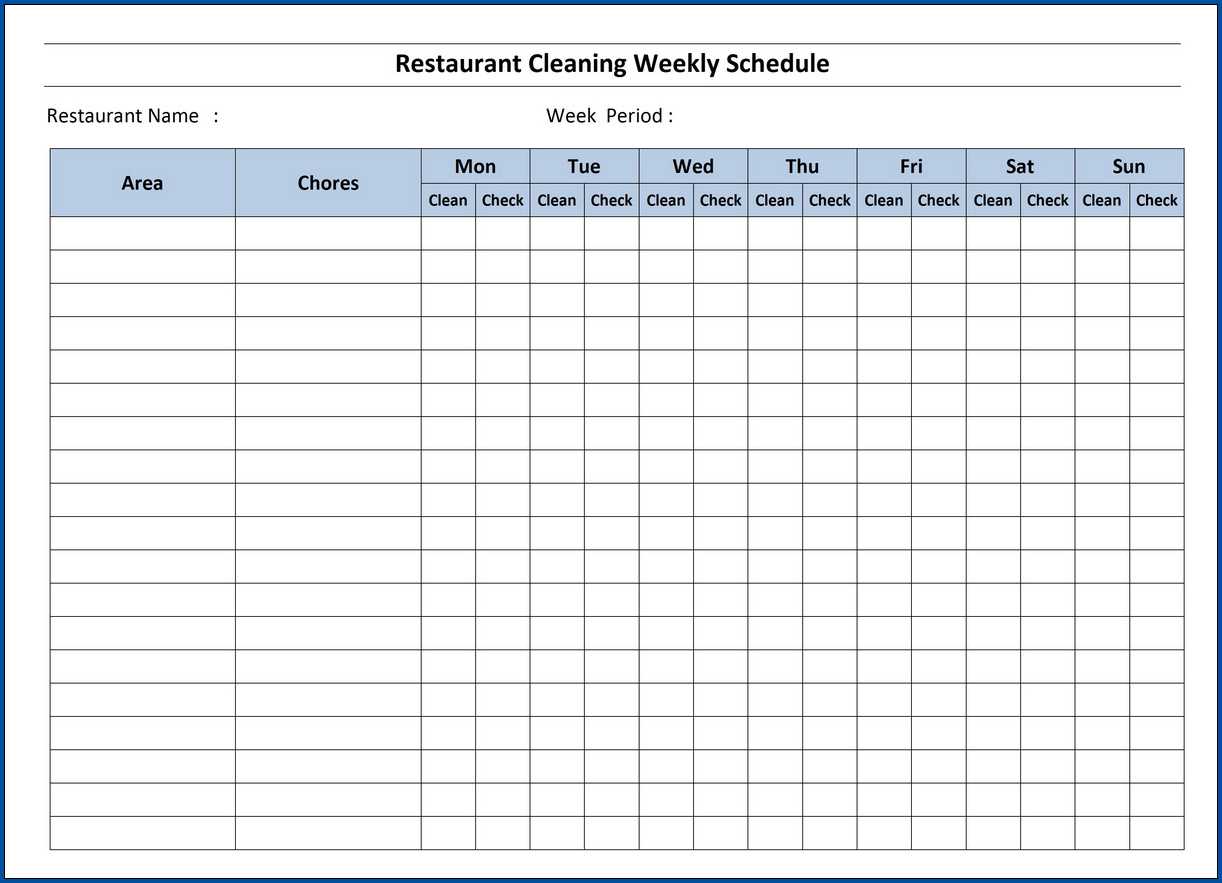 √ Free Printable Cleaning Checklist Template | Checklist Regarding Blank Checklist Template Pdf