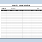 √ Free Printable Work Schedule Template | Templateral Intended For Blank Monthly Work Schedule Template