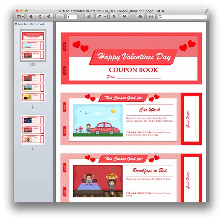 E8725 Coupon Book Template | Wiring Resources In Coupon Book Template Word
