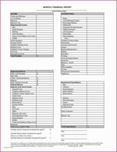 Editable 014 Template Ideas Non Profit Treasurer Report inside Non Profit Monthly Financial Report Template