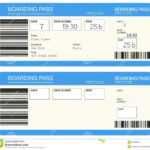 Editable Airplane Ticket Clipart Throughout Plane Ticket Template Word