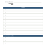 Effective Daily Report Template With Lists Of Action Field Within Field Report Template