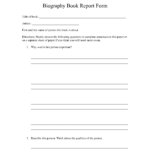 Elementary Book Report Worksheet | Printable Worksheets And In Biography Book Report Template