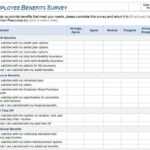 Employee Benefits Survey Template | Employee Benefits Survey With Employee Satisfaction Survey Template Word