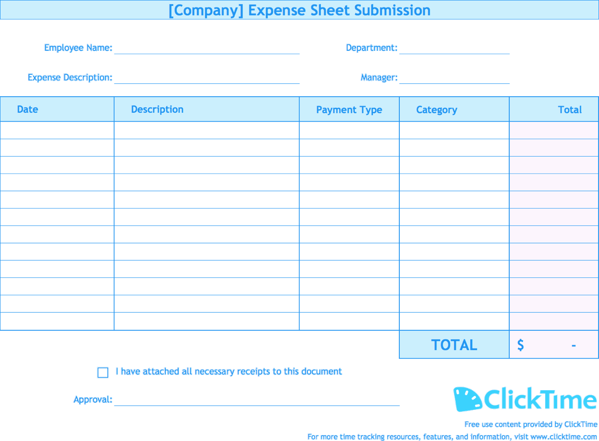 Employee Expense Template – Oflu.bntl Throughout Microsoft Word Expense Report Template