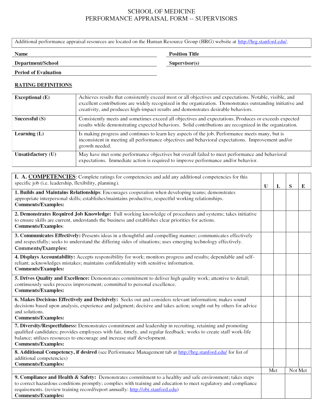 Employee Performance Evaluation Report Sample And With Template For Evaluation Report
