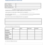 Employee Reference Check Form – 3 Free Templates In Pdf Inside Check Request Template Word