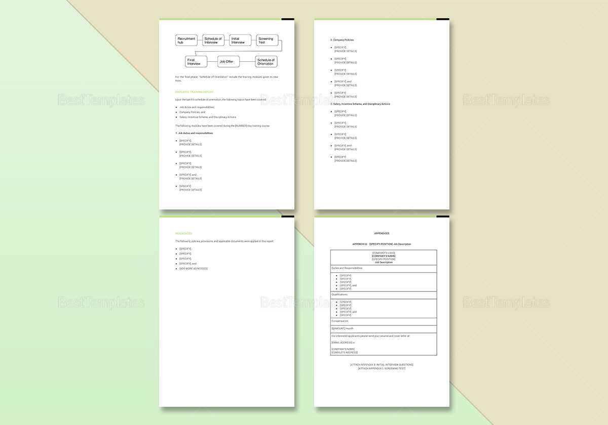 Employee Training Report Template Intended For Training Report Template Format