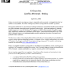 Enfasco Inc Enfasco Inc. Conflict Minerals – Policy | Manualzz With Regard To Eicc Conflict Minerals Reporting Template