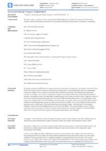 Environmental Impact Statement Example (Free And Customisable) regarding Environmental Impact Report Template