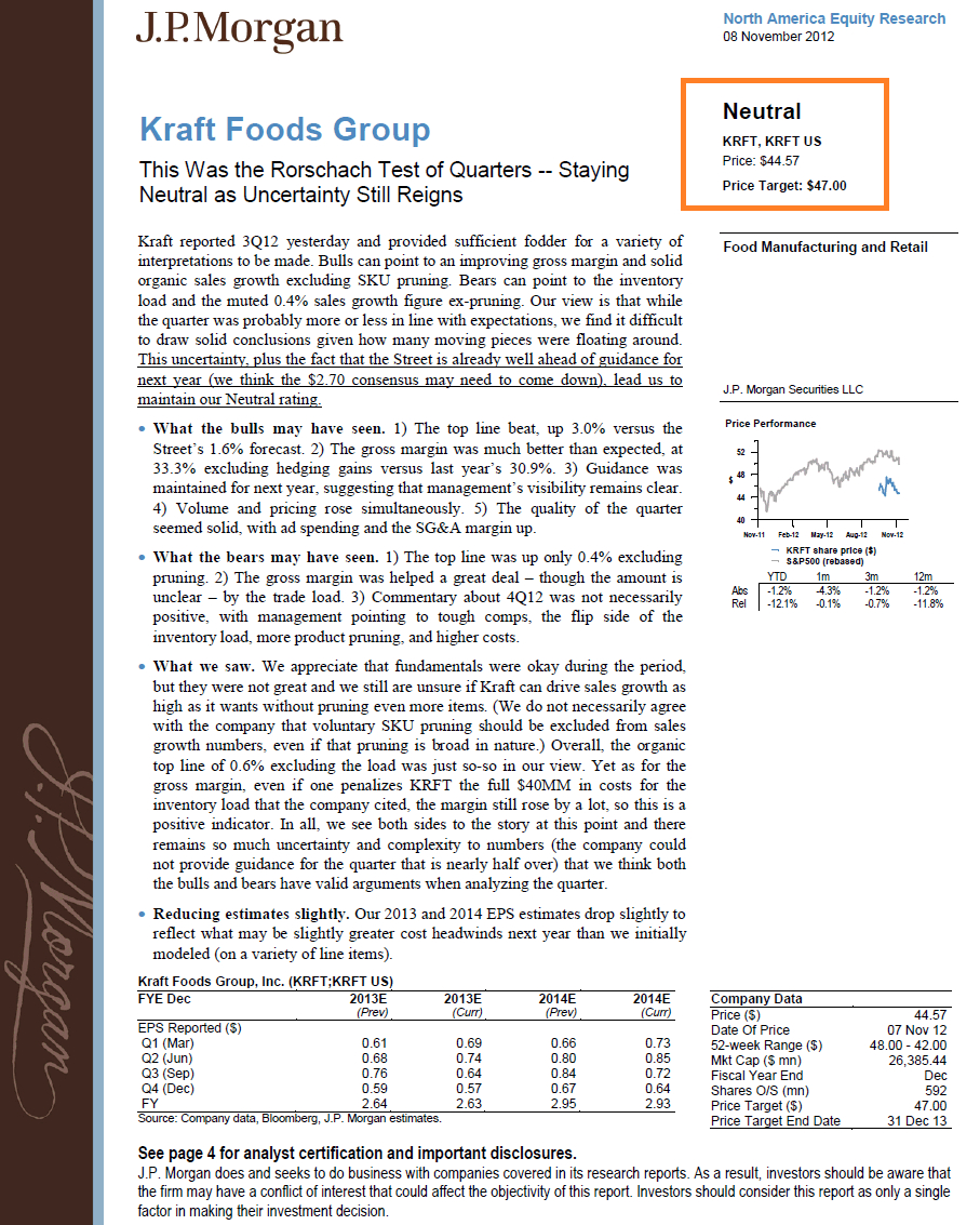 Equity Research Report – An Inside Look At What's Actually With Stock Analyst Report Template