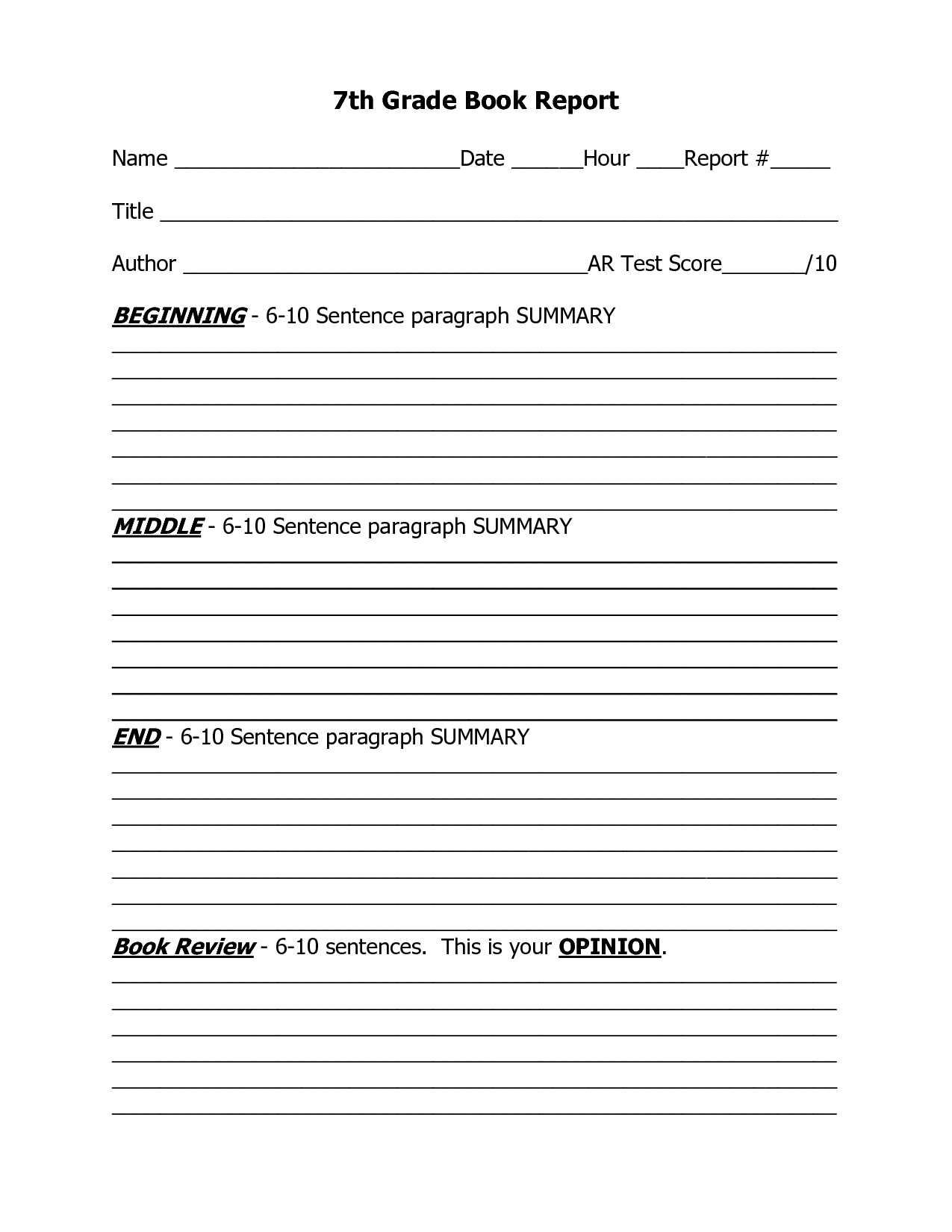 Essay Worksheets 5Th Grade | Printable Worksheets And Within First Grade Book Report Template