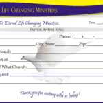 Eternal Life Visitor Card-B | Creative Kingdom Designs intended for Church Visitor Card Template Word