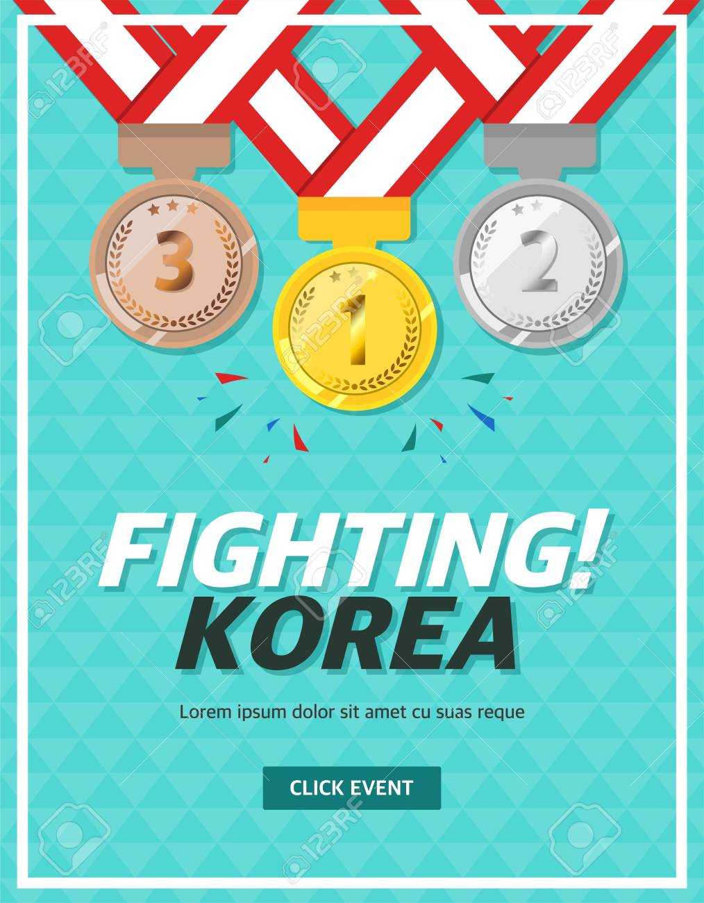 Event Banner Template With Medals – Fighting Korea Pertaining To Event Banner Template