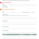 Event Incident Report Form – Tomope.zaribanks.co Intended For First Aid Incident Report Form Template