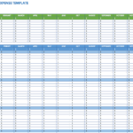 Excel Sheet Template For Monthly Expenses – Oflu.bntl With Monthly Expense Report Template Excel