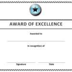 🥰 Free Sample Of Certificate Of Award Templates🥰 Intended For Blank Award Certificate Templates Word