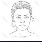 Face Chart Makeup Artist Blank Template Inside Blank Model Sketch Template