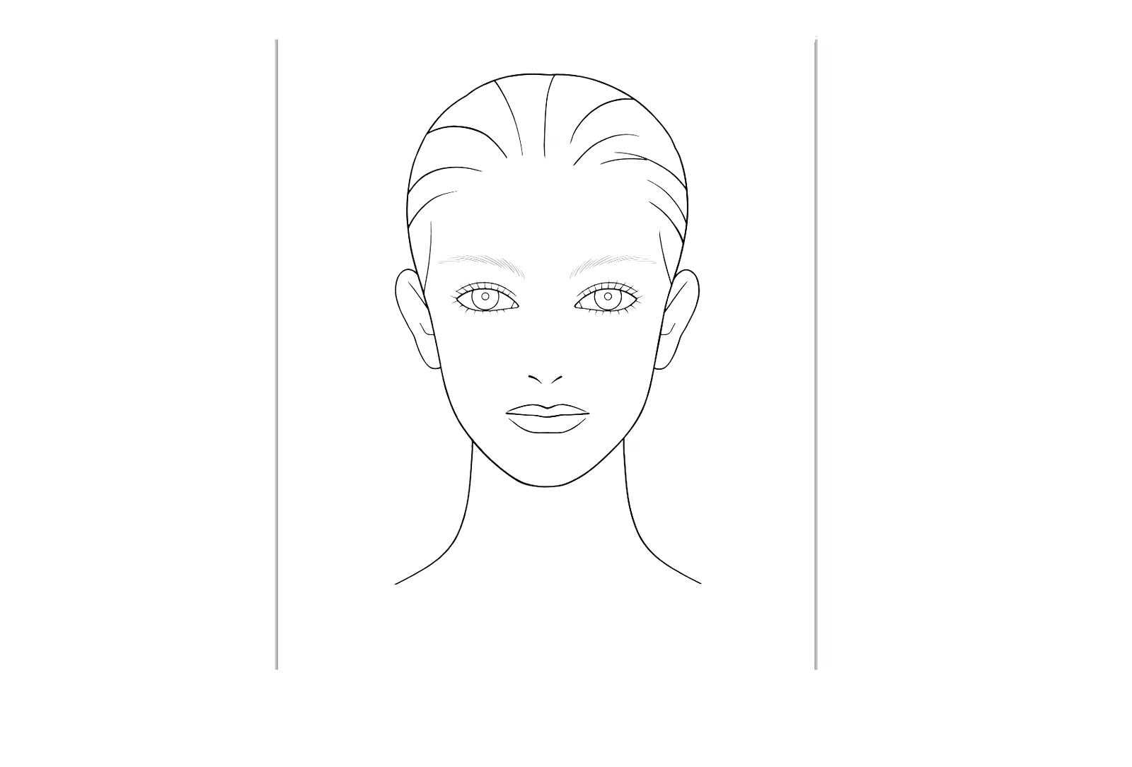 Face Template Drawing At Getdrawings | Free Download In Blank Face Template Preschool