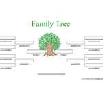 Family Tree Template: Family Tree Template Three Generation Intended For Blank Family Tree Template 3 Generations