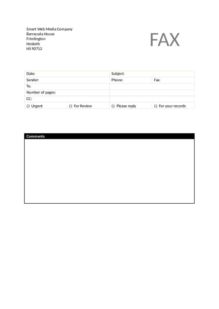 Fax Cover Sheet Word Template – Edit, Fill, Sign Online In Fax Template Word 2010