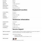 Field Service Report Template (Better Format Than Word intended for Technical Service Report Template