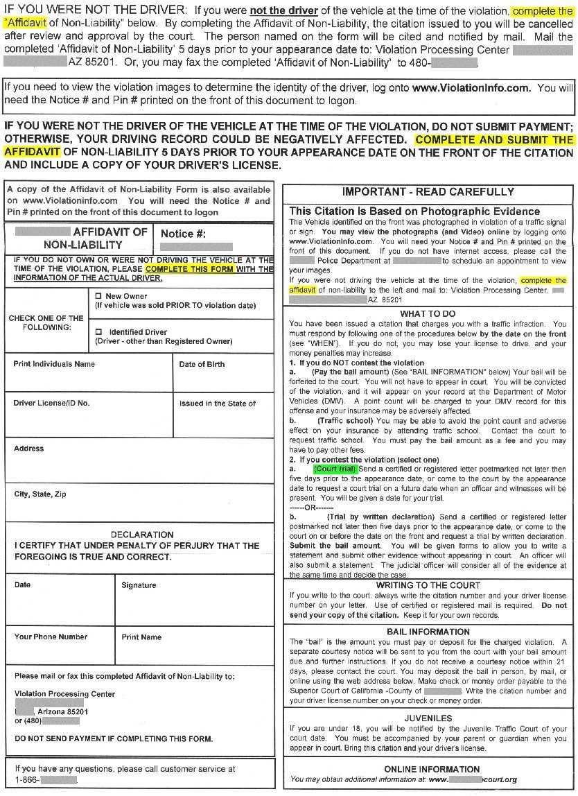 Fighting) Your Ticket – Red Light Cameras In California Pertaining To Blank Speeding Ticket Template