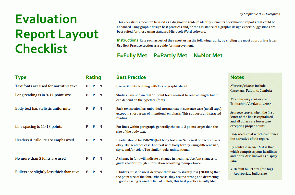 Final Reports | Better Evaluation Intended For Evaluation Summary Report Template