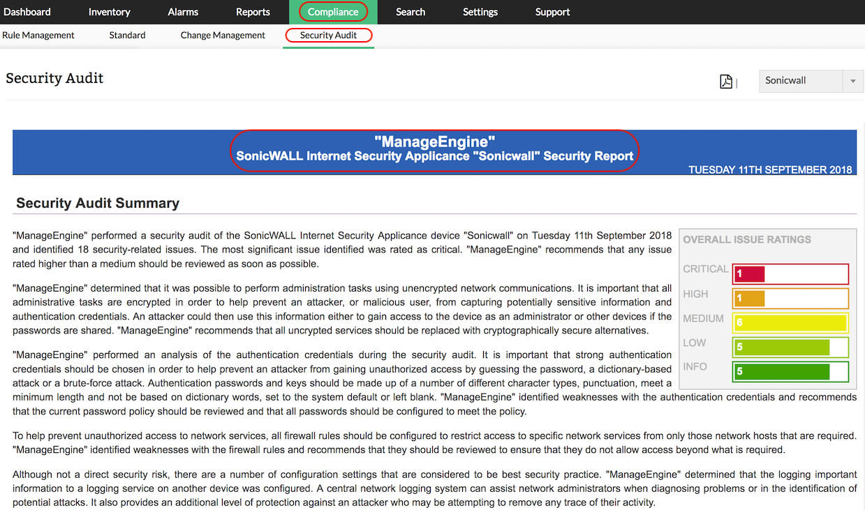 Firewall Security Audit | Firewall Configuration Analysis Tool Throughout Network Analysis Report Template