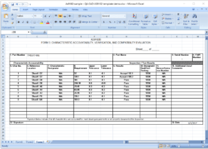 First Article Inspection Report Form (Download Free Sample with Part Inspection Report Template