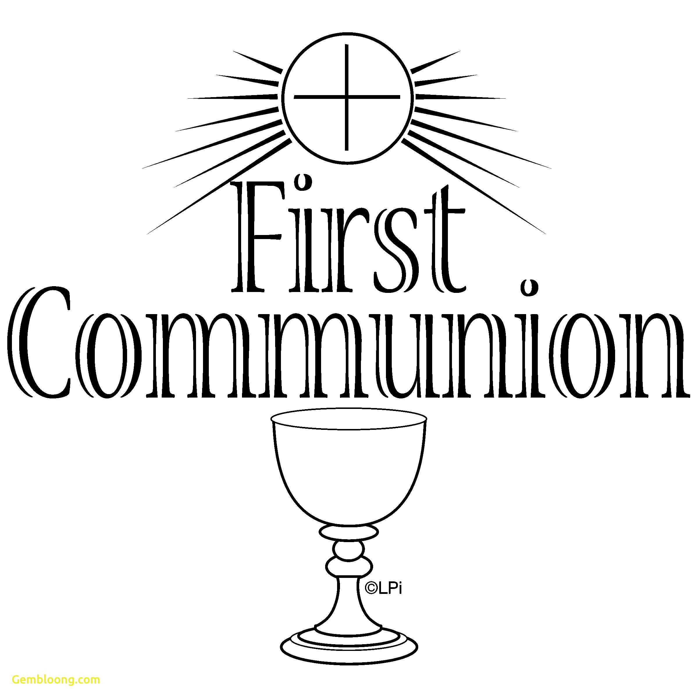 First Holy Communion Clipart Black And White In First Holy Communion Banner Templates