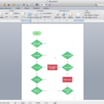 Flowcharts In Word | How To Add A Cross Functional Flowchart Throughout Microsoft Word Flowchart Template