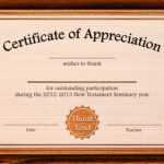 Formal Certificate Of Appreciation Template For The Best For Certificate Templates For Word Free Downloads