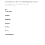 Formal Science Lab Report Template | Templates At In Formal Lab Report Template