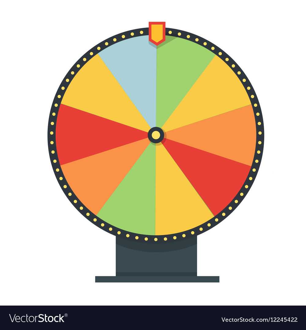 Fortune Wheel In Flat Style Blank Template Game For Wheel Of Life Template Blank