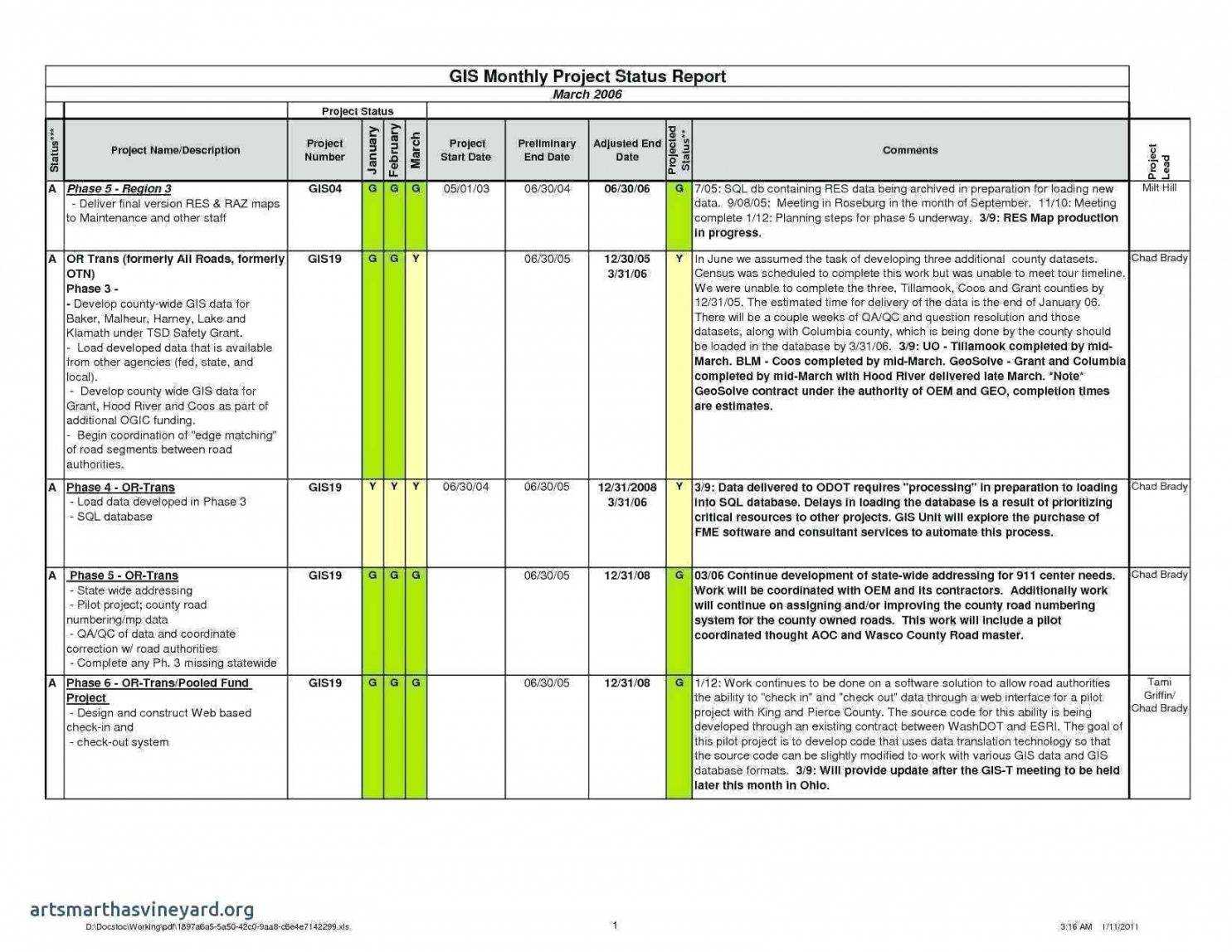 Free 009 Status Report Template Excel Website Project Pertaining To Weekly Status Report Template Excel