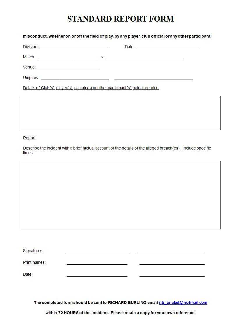 Free 12+ Standard Report Forms & Templates In Pdf | Ms Word Intended For Medication Incident Report Form Template